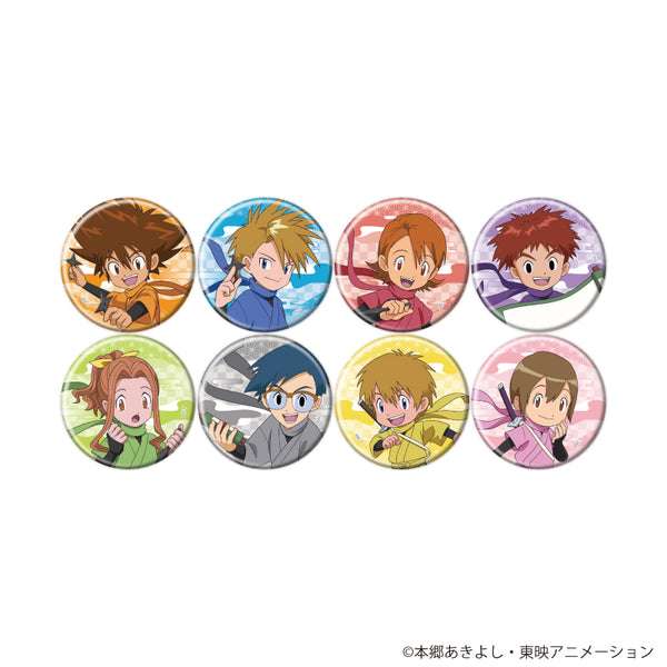 『デジモンアドベンチャー』缶バッジ09/忍者ver. コンプリートセット(全8種)(描き下ろしイラスト)