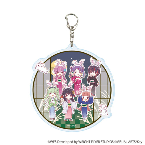 "Heaven Burns Red" Large Acrylic Keychain 12 / 31st D Unit Moon-Viewing Ver. (Graph Art Illustration)