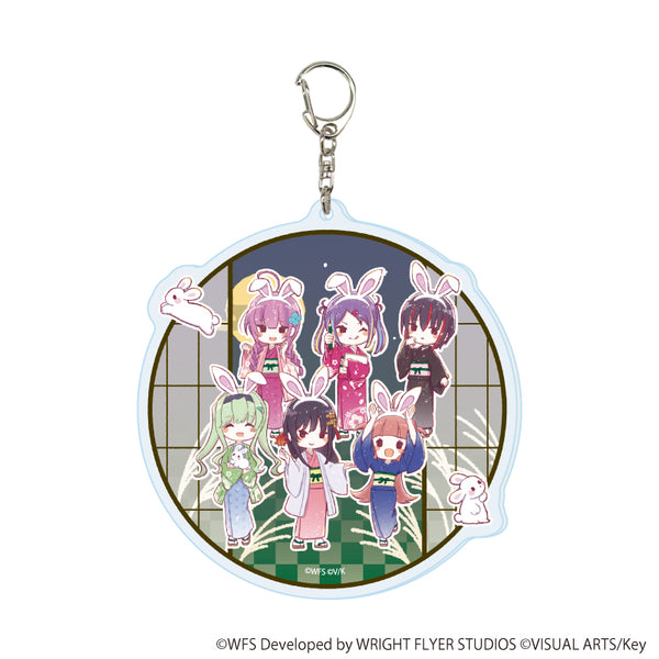 "Heaven Burns Red" Large Acrylic Keychain 12 / 31st D Unit Moon-Viewing Ver. (Graph Art Illustration)