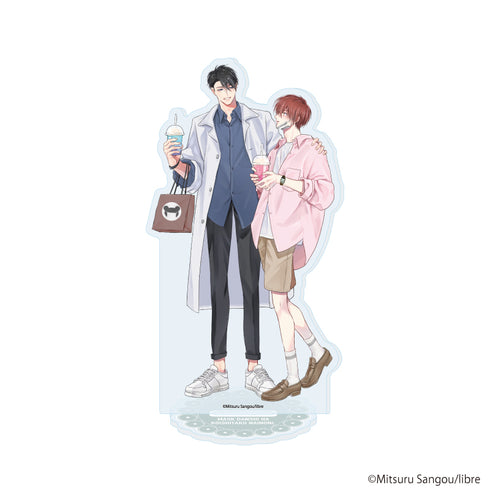 『マスク男子は恋したくないのに』アクリルスタンド04/才川 綴&佐山圭悟(描き下ろしイラスト)