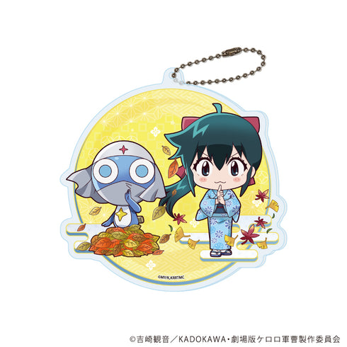 『新劇場版☆ケロロ軍曹 復活して速攻地球滅亡の危機であります!』デカアクリルキーホルダー05/お月見ver.ドロロ&小雪(ミニキャライラスト)