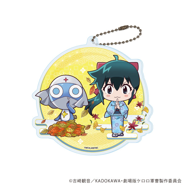 『新劇場版☆ケロロ軍曹 復活して速攻地球滅亡の危機であります!』デカアクリルキーホルダー05/お月見ver.ドロロ&小雪(ミニキャライラスト)