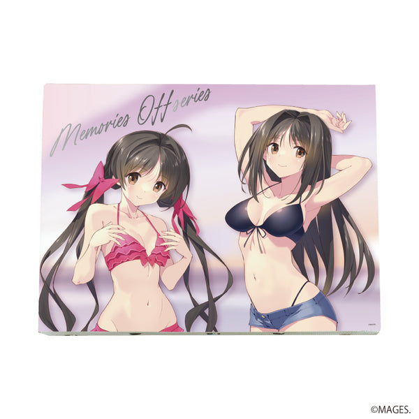 『メモリーズオフシリーズ』キャンバスボード07/白河静流&白河ほたる(描き下ろしイラスト)