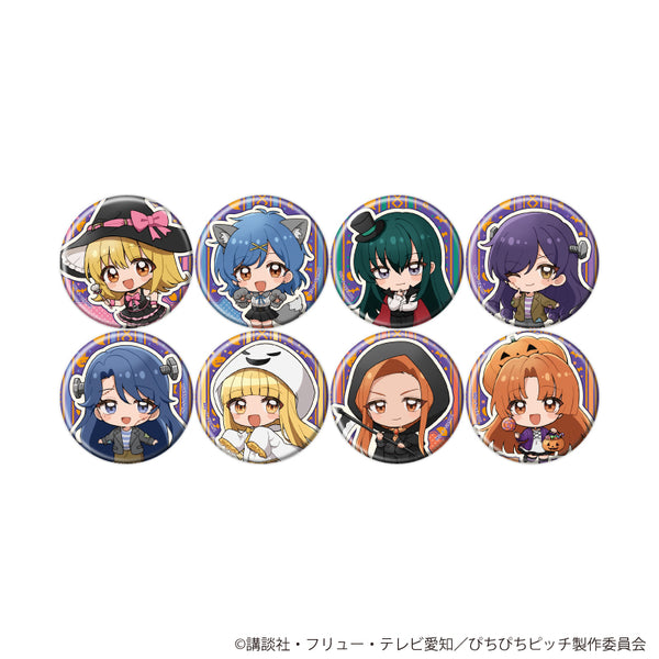 "Mermaid Melody: Pichi Pichi Pitch" Pin Badge 02 / Halloween Ver. Complete Set (All 8 Varieties) (Mini Character Illustrations)