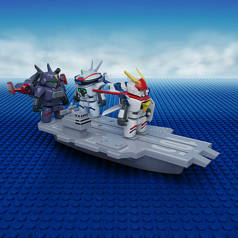 『機甲戦記ドラグナー』BRICKROID ドラグナー1(Opening Ver.)&空母セット