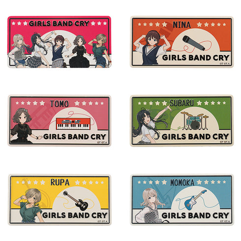 『ガールズバンドクライ』GIRLS BAND CRY トレーディングナンバープレート風マグネット【BOX】