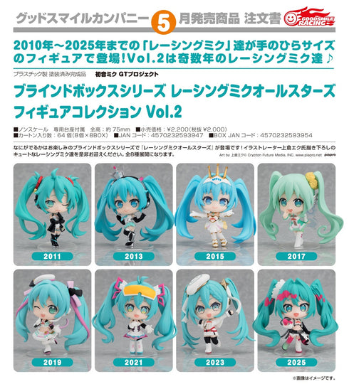 『初音ミク GTプロジェクト』ブラインドボックスシリーズ レーシングミクオールスターズ フィギュアコレクション Vol.2【BOX】