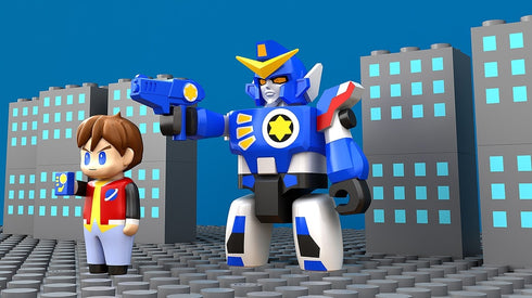 『伝説の勇者ダ・ガーン』BRICKROID ダ・ガーン&高杉星史セット