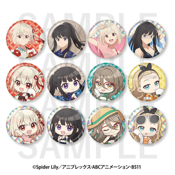 『リコリス・リコイル×豊島園 庭の湯』トレーディング缶バッジ(全12種)【BOX】