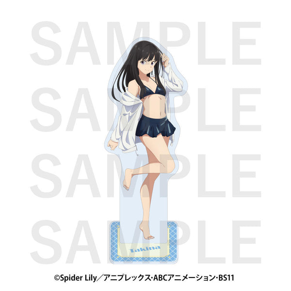 "Licorice Recoil × Toshimaen Niwa no Yu" Large Acrylic Stand: Takina Inoue (Swimsuit)