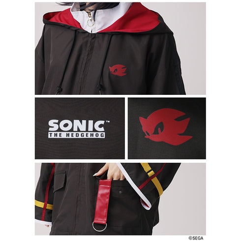 『ソニック・ザ・ヘッジホッグ×Favoriteコラボ』*シャドウ 黒きハリネズミのドロストフーディブルゾン