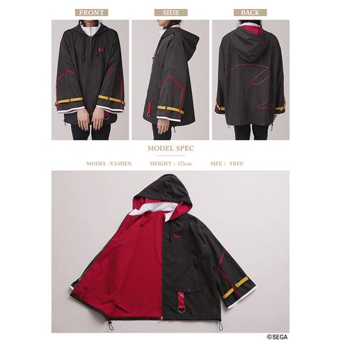 『ソニック・ザ・ヘッジホッグ×Favoriteコラボ』*シャドウ 黒きハリネズミのドロストフーディブルゾン