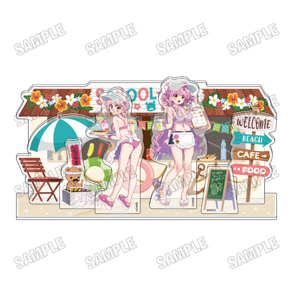 『がっこうぐらし!』描き下ろしアクリルジオラマ【海の家ver.】