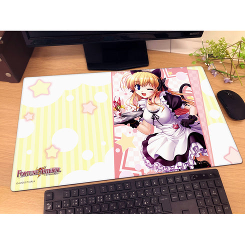 《FORTUNE ARTERIAL》橡膠地墊(千堂瑛里華/貓耳女僕)