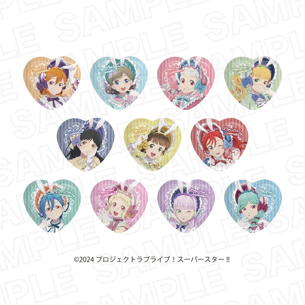 『ラブライブ!スーパースター!! ×カラオケの鉄人 ‐ Hop, Step, Moon!-』ランダム描き下ろしハート缶バッジ お月見ver.【BOX】