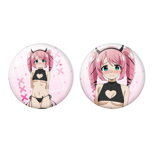 『魔法少女にあこがれて』75mm缶バッジ2個セット 花菱はるか(サキュバスver)