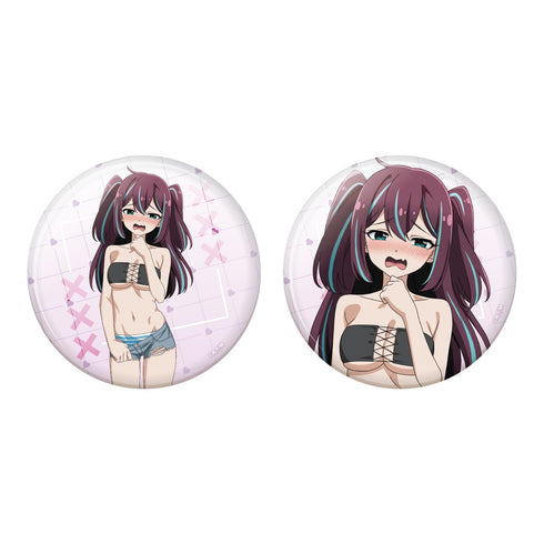 『魔法少女にあこがれて』75mm缶バッジ2個セット 阿古屋真珠 (嫌パンver)