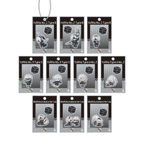 "NieR:Automata Ver1.1a" Trading DOT DOT Frame Acrylic Charm with Parts (Unit/BOX)