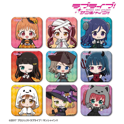『ラブライブ!サンシャイン!!』ハロウィンver. トレーディング ちびキャラ スクエア缶バッジ(単位/BOX)
