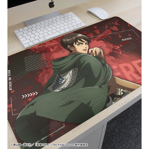 『進撃の巨人』描き下ろし エレン 戦う背中ver. 第2弾 マルチデスクマット
