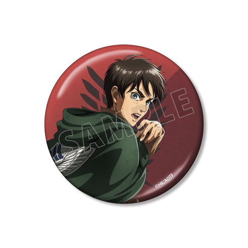 『進撃の巨人』描き下ろし エレン 戦う背中ver. 第2弾 75mmメタリック缶バッジ