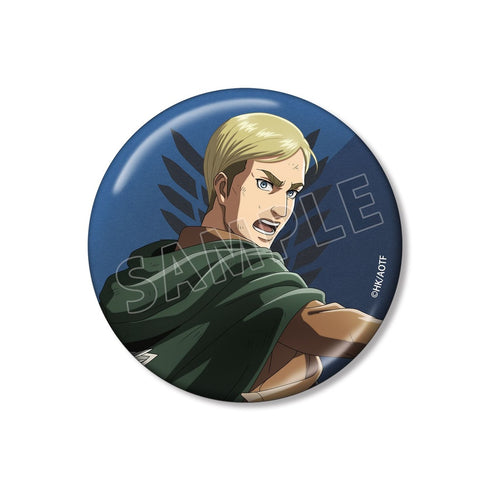 『進撃の巨人』描き下ろし エルヴィン 戦う背中ver. 第2弾 75mmメタリック缶バッジ