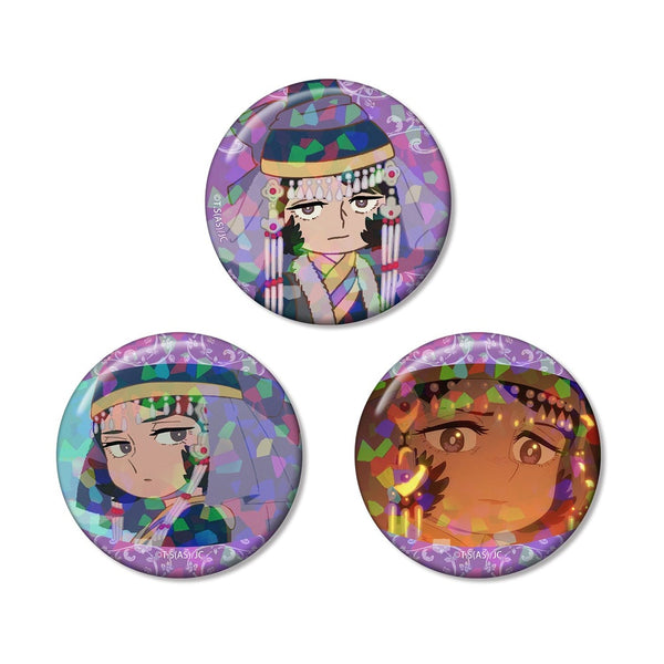 『天幕のジャードゥーガル』ドレゲネ ホログラム缶バッジ3個セット