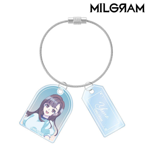 『MILGRAM -ミルグラム-』描き下ろし ユノ 潮風のあしあとver. 2連ワイヤーアクリルキーホルダー