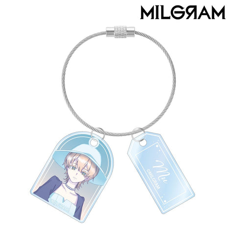 『MILGRAM -ミルグラム-』描き下ろし ムウ 潮風のあしあとver. 2連ワイヤーアクリルキーホルダー