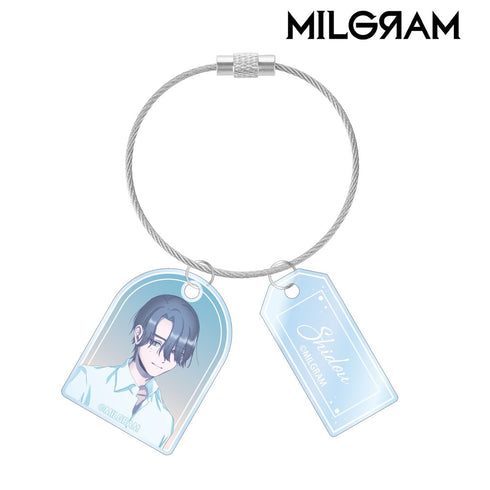 『MILGRAM -ミルグラム-』描き下ろし シドウ 潮風のあしあとver. 2連ワイヤーアクリルキーホルダー