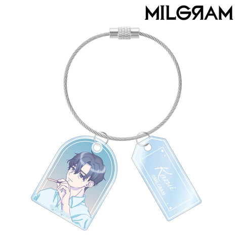 『MILGRAM -ミルグラム-』描き下ろし カズイ 潮風のあしあとver. 2連ワイヤーアクリルキーホルダー