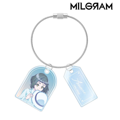 『MILGRAM -ミルグラム-』描き下ろし アマネ 潮風のあしあとver. 2連ワイヤーアクリルキーホルダー