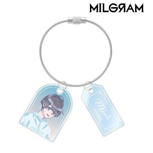『MILGRAM -ミルグラム-』描き下ろし ミコト 潮風のあしあとver. 2連ワイヤーアクリルキーホルダー