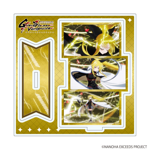"Magical Girl Lyrical Nanoha EXCEEDS: Gun Blaze Vengeance" Acrylic Stand Plate 03 / Fate T. Haraown (Scene Illustration)
