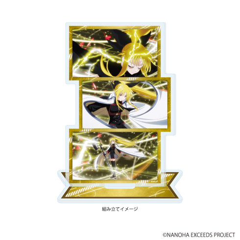 "Magical Girl Lyrical Nanoha EXCEEDS: Gun Blaze Vengeance" Acrylic Stand Plate 03 / Fate T. Haraown (Scene Illustration)