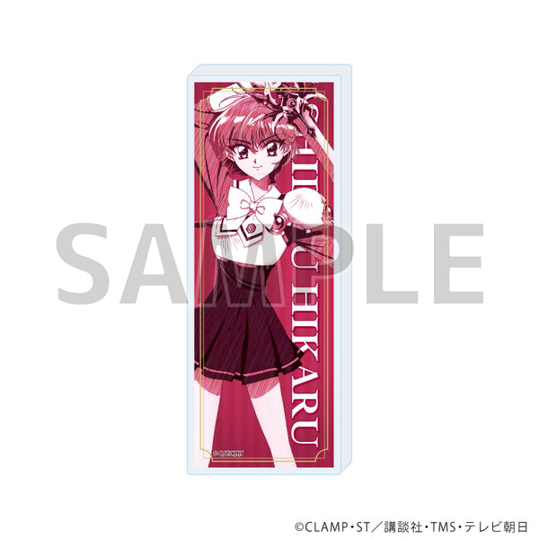 "Magic Knight Rayearth" Mini Acrylic Block 04 / Hikaru Shido (Graph Art Sketch Illustration)