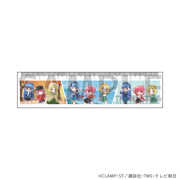 "Magic Knight Rayearth" 15 cm Ruler 01 / Group Design (Graph Art Illustration)