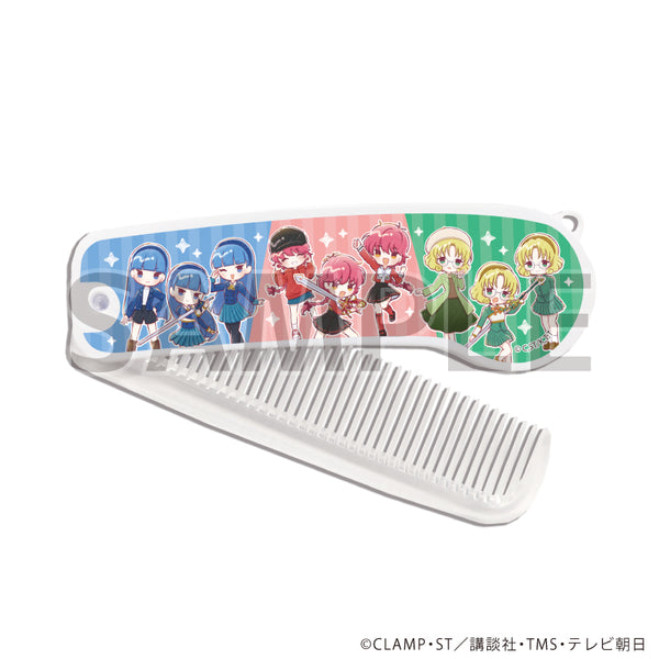 "Magic Knight Rayearth" Folding Comb 02 / Group Design (Graph Art Illustration)