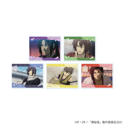 "Hakuoki" Acrylic Card 01 / Complete Set (5 Varieties Total) (Scene Illustrations)