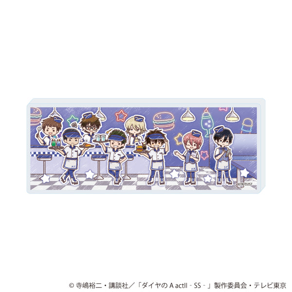 『ダイヤのA actII -Second Season-』ミニアクリルブロック12/集合デザイン ダイナーver.(グラフアートイラスト)