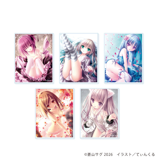 『ロウきゅーぶ!』アクリルカード01/コンプリートセット(全5種)(公式イラスト)