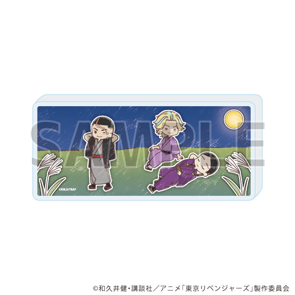 『東京リベンジャーズ』ミニアクリルブロック09/灰谷 蘭&灰谷 竜胆&鶴蝶 月見ver.(グラフアートイラスト)