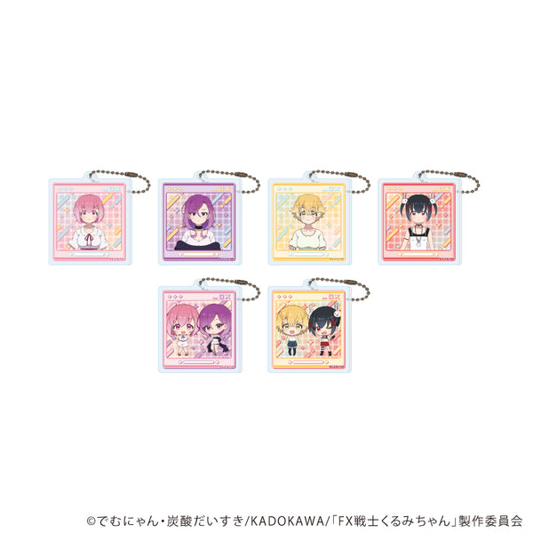 "FX Warrior Kurumi-chan" Acrylic Keychain 01 / Complete Set (All 6 Varieties) (Official Illustration)