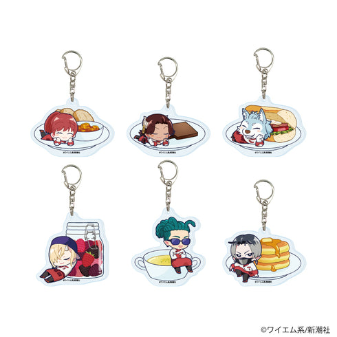 "The Chef of the Demon King's Castle: It's Full of Tough-Looking Demons, But It's a Friendly Workplace" Acrylic Keychain 01 / Complete Set (All 6 Varieties) (Official Illustration)