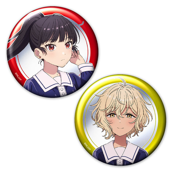 『きみが死ぬまで恋をしたい』メタリック缶バッジ2個セット セイラン&アリ