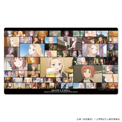 『上伊那ぼたん、酔へる姿は百合の花』キャラクターラバーマット 遊佐あかね&北杜やえか 場面写ver.