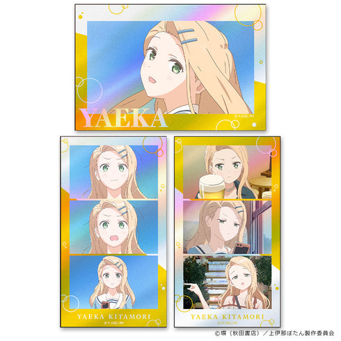 "Kamiina Peony: When Drunk, It Resembles a Lily" Thumbnail Glitter Sticker Set by Hokuto Yaeka