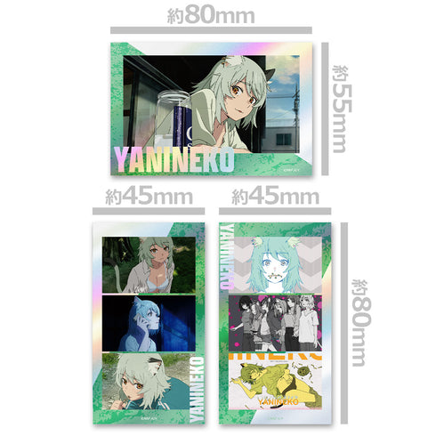 "Yani Neko" Thumbnail Glitter Sticker Set, Vol. 1
