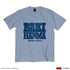 "Baki-do" Scene Illustration T-Shirt 1 (Spending the Whole Day in Martial Arts) Cement Blue