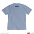 "Baki-do" Scene Illustration T-Shirt 1 (Spending the Whole Day in Martial Arts) Cement Blue
